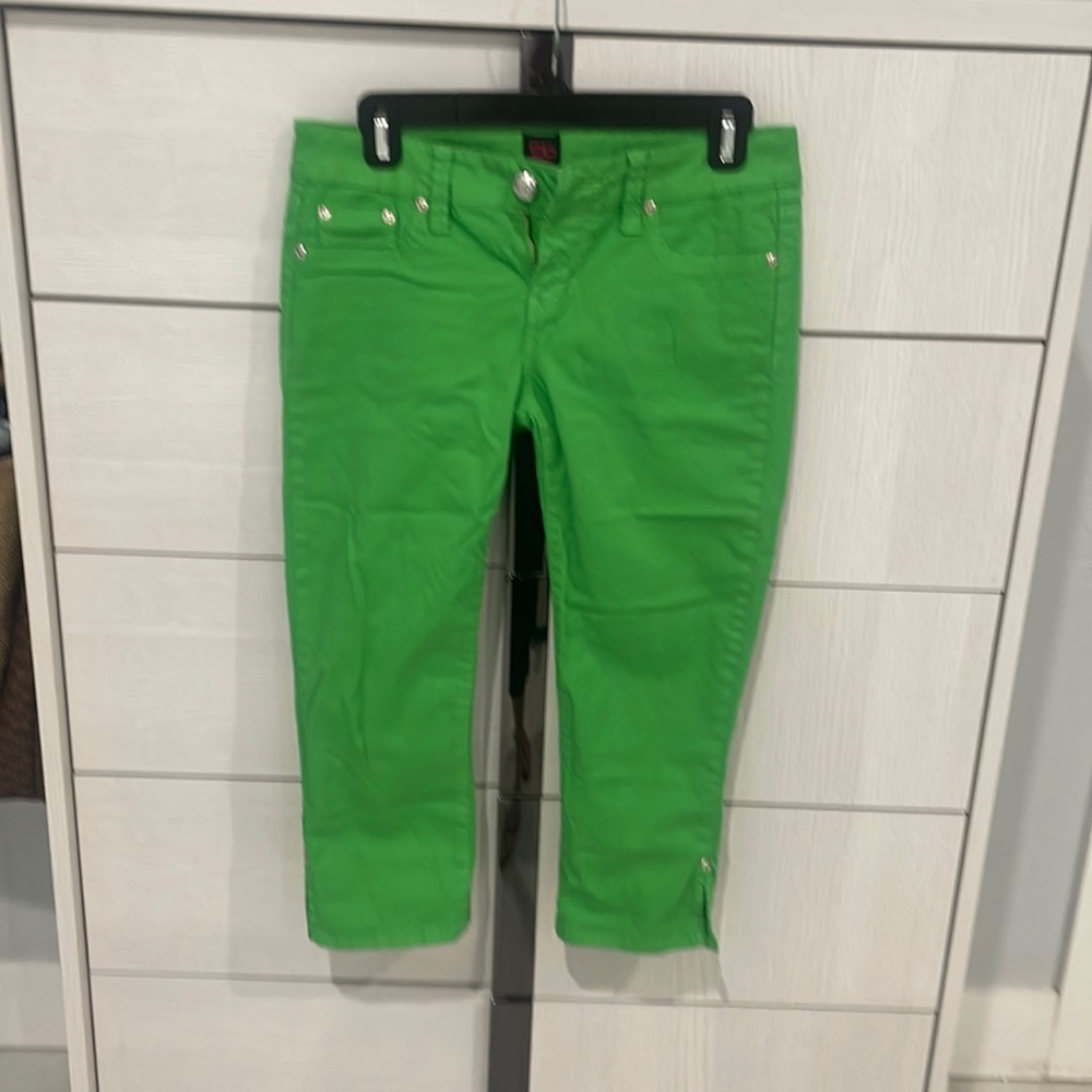 Green Jean pants from 2 B Bebe